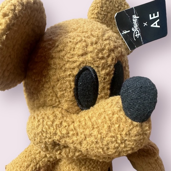 NWT Disney AE American Eagle Collab Special Edition Brown Mickey Mouse Plush - Picture 8 of 10